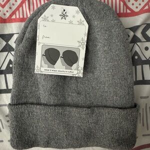 Gray Knit Beanie